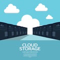 Cloud computing storage concept. Eps10 vector