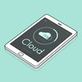 Cloud Computing Storage Data Share Concept