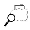 Cloud computing storage folder file searching