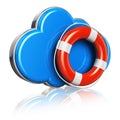 Cloud computing and storage security concept Royalty Free Stock Photo