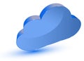 Cloud computing symbol Royalty Free Stock Photo