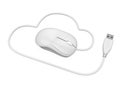 Cloud Computing Symbol with Computer Mouse Royalty Free Stock Photo