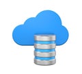 Cloud Computing Symbol with Database Icon Royalty Free Stock Photo