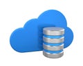 Cloud Computing Symbol with Database Icon Royalty Free Stock Photo