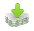 Cloud Computing Symbol Isolated Royalty Free Stock Photo