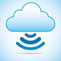Cloud computing technology abstract scheme eps10 vector illustration Royalty Free Stock Photo