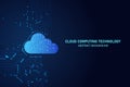 Cloud computing technology background Royalty Free Stock Photo