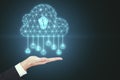 Cloud computing and technology concept Royalty Free Stock Photo