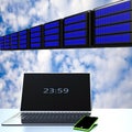 Cloud computing, technology connectivity concept Royalty Free Stock Photo