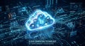 Cloud Computing Technology with Digital Data Network Connections Royalty Free Stock Photo
