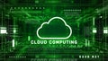 Cloud computing technology digital data network future background, Modern and great for displaying technology. 3d rendering Royalty Free Stock Photo