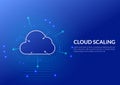 Cloud Scaling Solution Abstract Background.