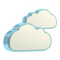 Cloud computing technology icon Royalty Free Stock Photo