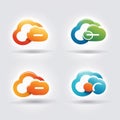 cloud computing technology icon Royalty Free Stock Photo
