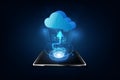 Cloud Computing Technology Internet Storage Network Concept. vector illustrater eps10
