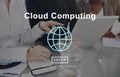 Cloud Computing Technology Online Website Concept