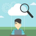 Cloud computing technology vector illustration. Royalty Free Stock Photo