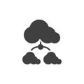 Cloud computing transfer vector icon Royalty Free Stock Photo