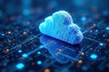 Cloud Computing and Unmanaged Hosting Royalty Free Stock Photo