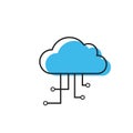 cloud computing vector icon