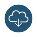Cloud computing Vector icon which can easily modify or edit Royalty Free Stock Photo