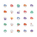 Cloud Computing Vector Icons 3 Royalty Free Stock Photo