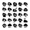 Cloud Computing Vector Icons 3 Royalty Free Stock Photo