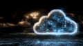 Cloud computing visualization, secure data flow and storage in the digital network infrastructure