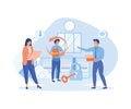 Cloud Computing. Web cloud technology, data storage, hosting, connection. Working process, teamwork communication. Royalty Free Stock Photo