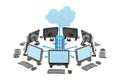 Cloud computing Royalty Free Stock Photo
