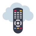 Cloud Control Remote - Flat color icon.