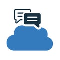 Cloud, conversion icon. Editable vector graphics. Royalty Free Stock Photo