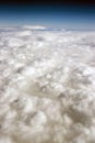 Cloud Cover Blue Sky Stratosphere Vertical Composition Clear Weather Royalty Free Stock Photo
