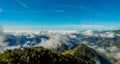 The cloud cover covers the views from the Sobrepuny Royalty Free Stock Photo