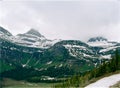 Cloud Covered Mountain Glacier National Park