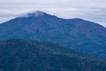 Cloud Covered Sharp Top Mountain