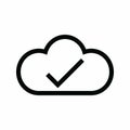 Cloud Data Exchange icon vector Royalty Free Stock Photo