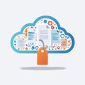 Cloud Data Management with Tagging and Organization Royalty Free Stock Photo