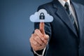 Cloud data security Royalty Free Stock Photo