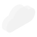 Cloud data server icon, isometric style Royalty Free Stock Photo
