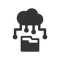 Cloud Data Sharing Icon Royalty Free Stock Photo