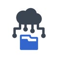 Cloud Data Sharing Icon Royalty Free Stock Photo