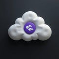 Cloud Data Sharing Icon Royalty Free Stock Photo