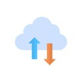 Cloud Data Synchronization Icon Computer Connection Database Access Synchronize Technology
