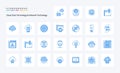 25 Cloud Data Technology And Network Technology Blue icon pack Royalty Free Stock Photo
