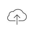 Cloud data upload icon Royalty Free Stock Photo