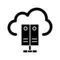Cloud data Vector icon which can easily modify or edit Royalty Free Stock Photo