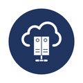 Cloud data Vector icon which can easily modify or edit Royalty Free Stock Photo