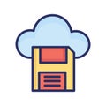 Cloud datastore icon which can easily modify or edit