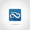 Cloud Digital Apps Icon. Vector Illustrator Eps.10